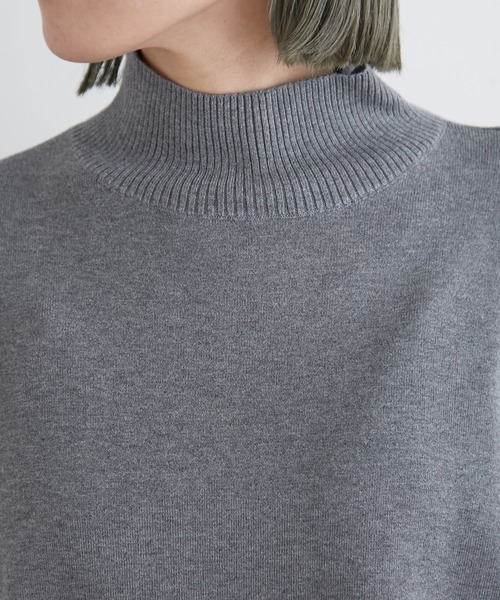 Omekashi（オメカシ）の「総針ハイネックニットプルオーバー（ニット/セーター・レディース・ブラック/グレー/オフホワイト/オレンジ・FREE）」の11枚目の写真