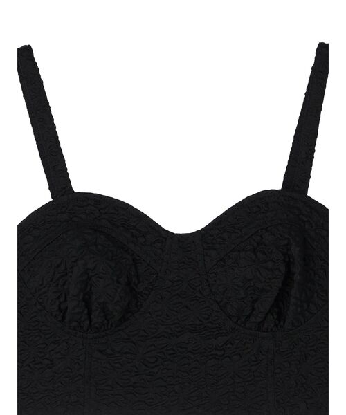 earth music&ecology（アースミュージックアンドエコロジー）の「エンボスフラワービスチェ（ベスト・レディース・ブラック/アイボリー・FREE）」の21枚目の写真