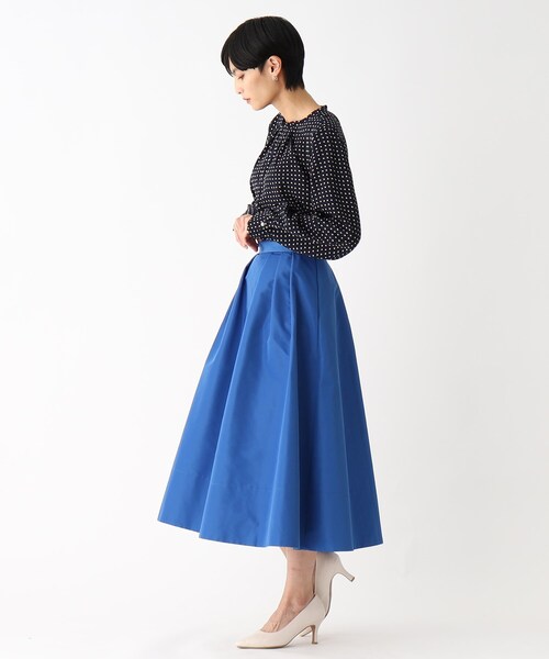 OPAQUE.CLIP（オペークドットクリップ）の「◆タックデザインブラウス（シャツ/ブラウス・レディース・オフホワイト/ホワイト系3/ネイビー系/ライトグレー・38/40）」の9枚目の写真