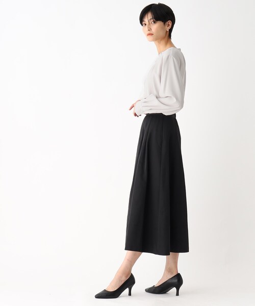 OPAQUE.CLIP（オペークドットクリップ）の「◆タックデザインブラウス（シャツ/ブラウス・レディース・オフホワイト/ホワイト系3/ネイビー系/ライトグレー・38/40）」の19枚目の写真