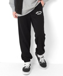 GLAZOS | [テーパード]裏毛・カレッジプリントパンツ【セットアップ対応】(その他パンツ)