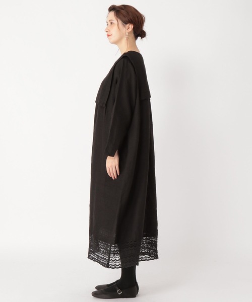 studio CLIP（スタディオクリップ）の「フレンチリネン付け襟レース  