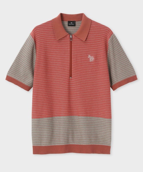 Paul Smith - 新品・限定品☆ポール・スミス【GOLF】ボーダーポロシャツ☆赤＆茶☆Lサイズ Paul Smith｜