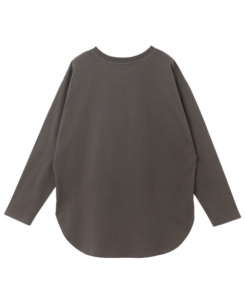 andme(アンドミー)の「汗染み防止加工USAコットン長袖Tシャツ(Tシャツ/カットソー・レディース・ピンク/ターコイズブルー/ブラック/チャコールグレー/オフホワイト/ブラウン/キナリ/ラベンダー・S/M)」の16枚目の写真