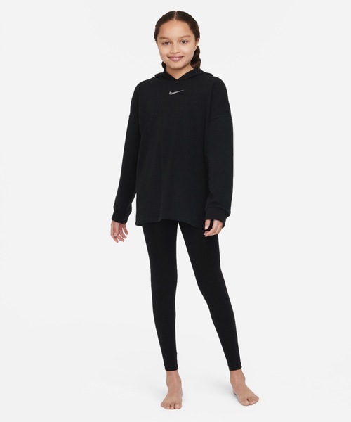 NIKE（ナイキ）の「ナイキ ヨガ Dri-FIT ジュニア (ガールズ) レギンス / Nike Yoga Dri-FIT Big Kids' (Girls') Leggings（レギンス/スパッツ・キッズ・グリーン系その他/ブラック・S）」の2枚目の写真