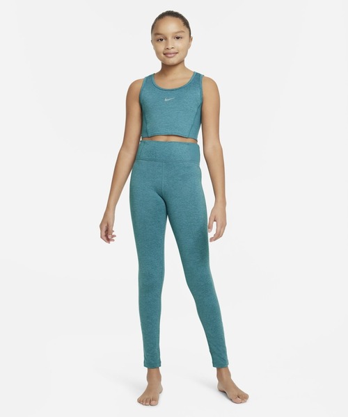 NIKE（ナイキ）の「ナイキ ヨガ Dri-FIT ジュニア (ガールズ) レギンス / Nike Yoga Dri-FIT Big Kids' (Girls') Leggings（レギンス/スパッツ・キッズ・グリーン系その他/ブラック・S）」の13枚目の写真