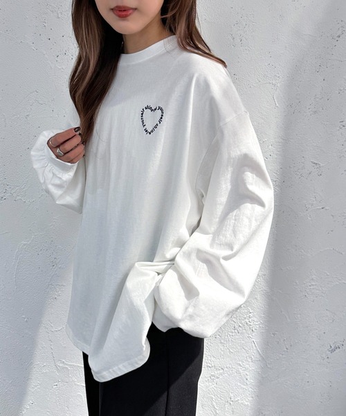 apres jour mignon（アプレジュールミニョン）の「アソートBIGロンT【ZOZOTOWN限定アイテム】（Tシャツ/カットソー・レディース・アイボリー/ブラック/ホワイト系その他2/オフホワイト/ベージュ系その他/ピンク/ホワイト系その他・フリー/X-LARGE）」の2枚目の写真