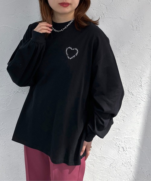 apres jour mignon（アプレジュールミニョン）の「アソートBIGロンT【ZOZOTOWN限定アイテム】（Tシャツ/カットソー・レディース・アイボリー/ブラック/ホワイト系その他2/オフホワイト/ベージュ系その他/ピンク/ホワイト系その他・フリー/X-LARGE）」の5枚目の写真