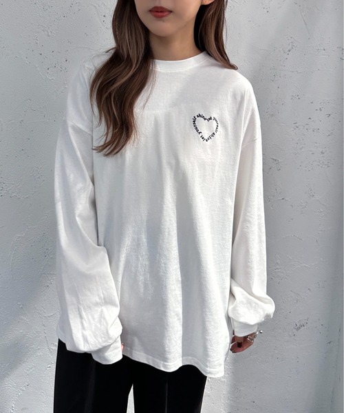 apres jour mignon（アプレジュールミニョン）の「アソートBIGロンT【ZOZOTOWN限定アイテム】（Tシャツ/カットソー・レディース・アイボリー/ブラック/ホワイト系その他2/オフホワイト/ベージュ系その他/ピンク/ホワイト系その他・フリー/X-LARGE）」の18枚目の写真