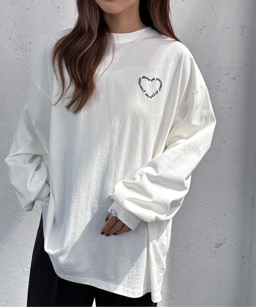apres jour mignon（アプレジュールミニョン）の「アソートBIGロンT【ZOZOTOWN限定アイテム】（Tシャツ/カットソー・レディース・アイボリー/ブラック/ホワイト系その他2/オフホワイト/ベージュ系その他/ピンク/ホワイト系その他・フリー/X-LARGE）」の19枚目の写真