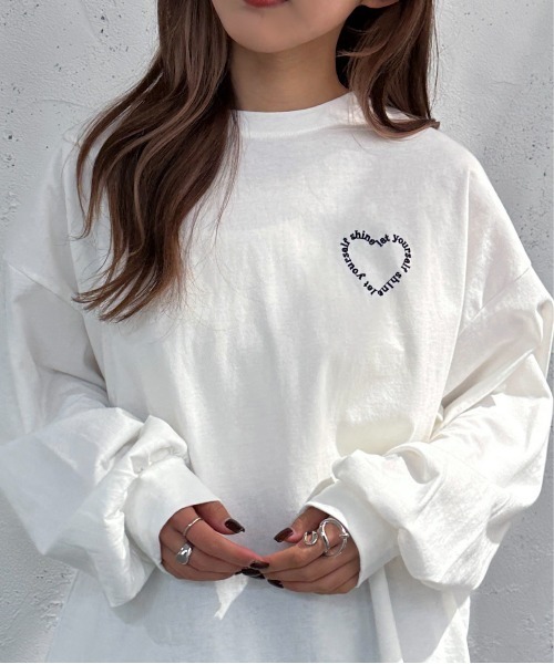 apres jour mignon（アプレジュールミニョン）の「アソートBIGロンT【ZOZOTOWN限定アイテム】（Tシャツ/カットソー・レディース・アイボリー/ブラック/ホワイト系その他2/オフホワイト/ベージュ系その他/ピンク/ホワイト系その他・フリー/X-LARGE）」の20枚目の写真