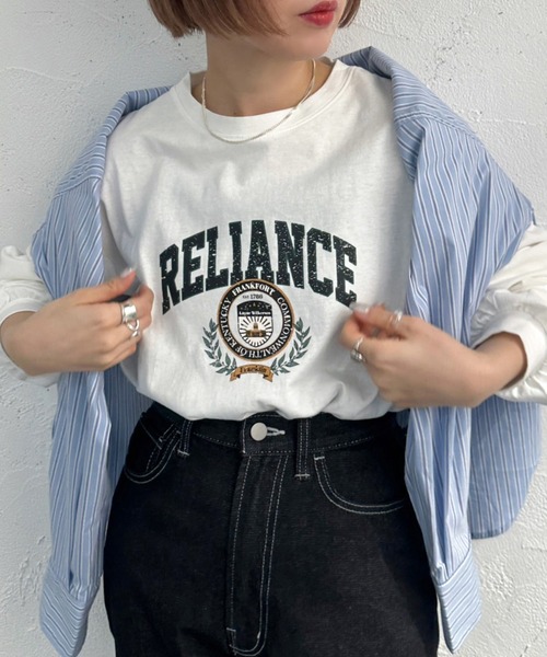 apres jour mignon（アプレジュールミニョン）の「アソートBIGロンT【ZOZOTOWN限定アイテム】（Tシャツ/カットソー・レディース・アイボリー/ブラック/ホワイト系その他2/オフホワイト/ベージュ系その他/ピンク/ホワイト系その他・フリー/X-LARGE）」の13枚目の写真