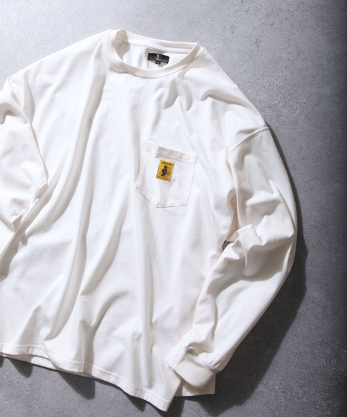 COBMASTER(コブマスター)の「【別注】【COB MASTER】 ロゴポケットロンT/長袖ロングスリーブTシャツ(Tシャツ/カットソー・レディース・ホワイト/グリーン/アッシュ/ブラック/ネイビー・LARGE/MEDIUM)」の1枚目の写真