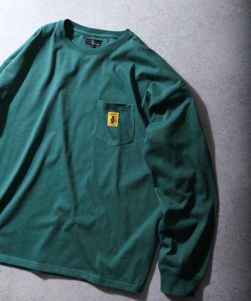 COBMASTER(コブマスター)の「【別注】【COB MASTER】 ロゴポケットロンT/長袖ロングスリーブTシャツ(Tシャツ/カットソー・レディース・ホワイト/グリーン/アッシュ/ブラック/ネイビー・LARGE/MEDIUM)」の4枚目の写真