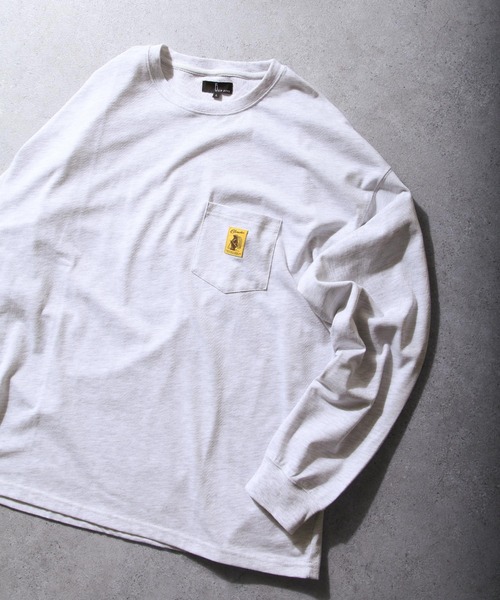 COBMASTER(コブマスター)の「【別注】【COB MASTER】 ロゴポケットロンT/長袖ロングスリーブTシャツ(Tシャツ/カットソー・レディース・ホワイト/グリーン/アッシュ/ブラック/ネイビー・LARGE/MEDIUM)」の3枚目の写真