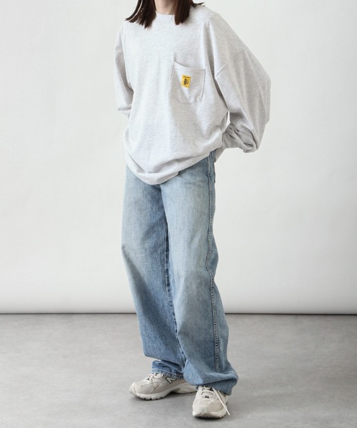 COBMASTER(コブマスター)の「【別注】【COB MASTER】 ロゴポケットロンT/長袖ロングスリーブTシャツ(Tシャツ/カットソー・レディース・ホワイト/グリーン/アッシュ/ブラック/ネイビー・LARGE/MEDIUM)」の18枚目の写真