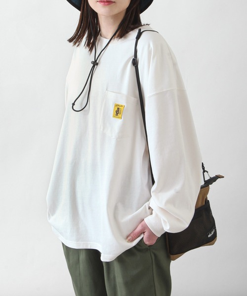 COBMASTER(コブマスター)の「【別注】【COB MASTER】 ロゴポケットロンT/長袖ロングスリーブTシャツ(Tシャツ/カットソー・レディース・ホワイト/グリーン/アッシュ/ブラック/ネイビー・LARGE/MEDIUM)」の12枚目の写真