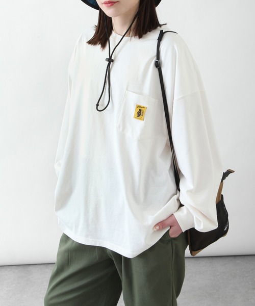 COBMASTER(コブマスター)の「【別注】【COB MASTER】 ロゴポケットロンT/長袖ロングスリーブTシャツ(Tシャツ/カットソー・レディース・ホワイト/グリーン/アッシュ/ブラック/ネイビー・LARGE/MEDIUM)」の13枚目の写真