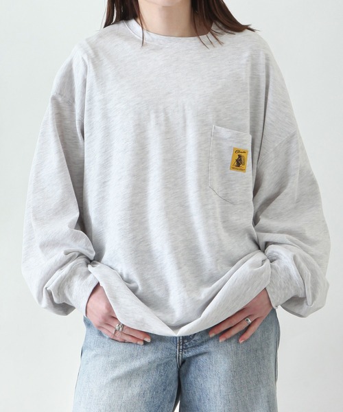COBMASTER(コブマスター)の「【別注】【COB MASTER】 ロゴポケットロンT/長袖ロングスリーブTシャツ(Tシャツ/カットソー・レディース・ホワイト/グリーン/アッシュ/ブラック/ネイビー・LARGE/MEDIUM)」の21枚目の写真