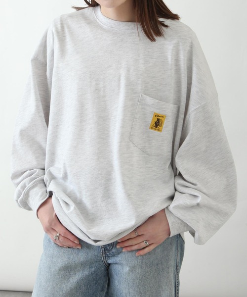 COBMASTER(コブマスター)の「【別注】【COB MASTER】 ロゴポケットロンT/長袖ロングスリーブTシャツ(Tシャツ/カットソー・レディース・ホワイト/グリーン/アッシュ/ブラック/ネイビー・LARGE/MEDIUM)」の22枚目の写真