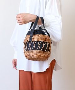 未使用　JENNE カゴバッグ　パールハンドル パールハンドルカゴバック（かごバッグ）｜JENNE（ジェンヌ）の