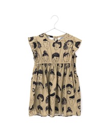 いろんな顔総柄ワンピース■150.160cm