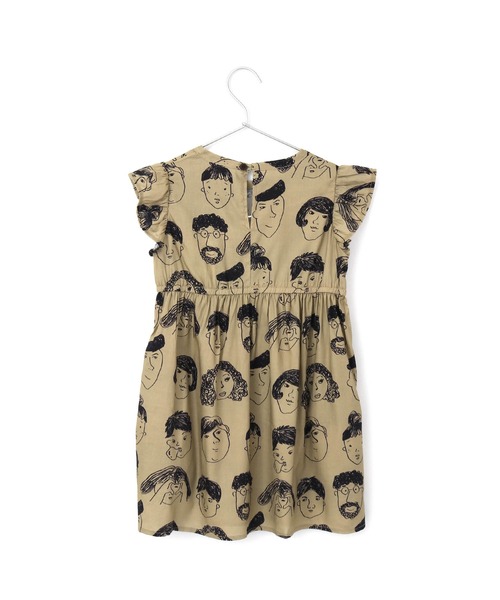 MAKE YOUR DAY（メイクユアデイ）の「いろんな顔総柄ワンピース■150.160cm（ワンピース・キッズ・ベージュ/ブラック・150/160）」の5枚目の写真