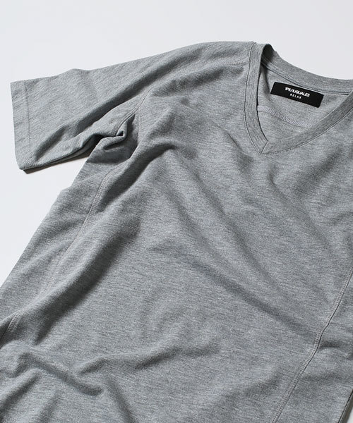1piu1uguale3 RELAX（ウノピュウノウグァーレトレリラックス）の「1PIU1UGUALE3 RELAX/ 別注V-Neck Tee（Tシャツ/カットソー・メンズ・ブルー/グレー/ホワイト/ブラック・MEDIUM/LARGE/SMALL）」の9枚目の写真