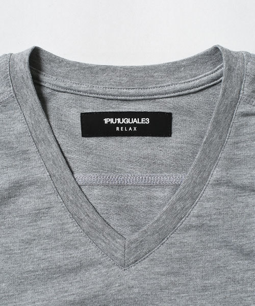 1piu1uguale3 RELAX（ウノピュウノウグァーレトレリラックス）の「1PIU1UGUALE3 RELAX/ 別注V-Neck Tee（Tシャツ/カットソー・メンズ・ブルー/グレー/ホワイト/ブラック・MEDIUM/LARGE/SMALL）」の12枚目の写真