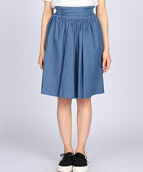 analog lighting(アナログライティング)の「ANALOG LIGHTING(アナログ ライティング) denim evening skirt●(スカート・レディース・ライトブルー・SMALL)」の3枚目の写真