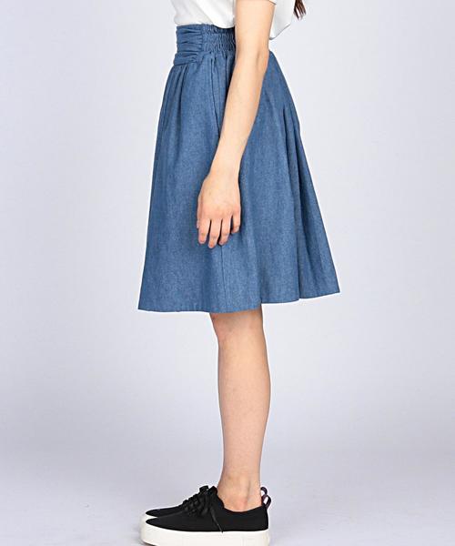 analog lighting(アナログライティング)の「ANALOG LIGHTING(アナログ ライティング) denim evening skirt●(スカート・レディース・ライトブルー・SMALL)」の4枚目の写真