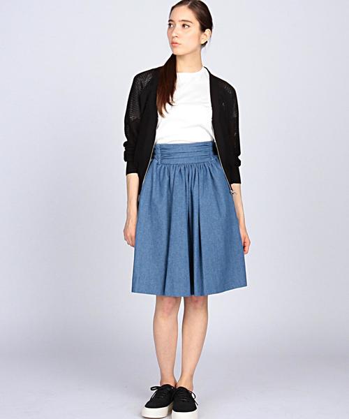 analog lighting(アナログライティング)の「ANALOG LIGHTING(アナログ ライティング) denim evening skirt●(スカート・レディース・ライトブルー・SMALL)」の5枚目の写真
