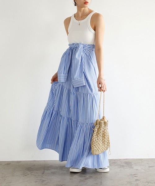 GeeRA(ジーラ)の「2WAYティアードシャツワンピース(ワンピース・レディース・ブルー/グリーン・LARGE/MEDIUM)」の14枚目の写真