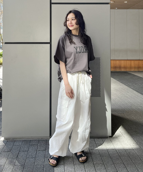 ALORE(アローレ)の「【ALORE/アローレ】ロゴバックタックTシャツ(Tシャツ/カットソー・レディース・チャコールグレー/グレー・FREE)」の5枚目の写真