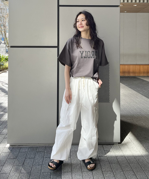 ALORE(アローレ)の「【ALORE/アローレ】ロゴバックタックTシャツ(Tシャツ/カットソー・レディース・チャコールグレー/グレー・FREE)」の6枚目の写真