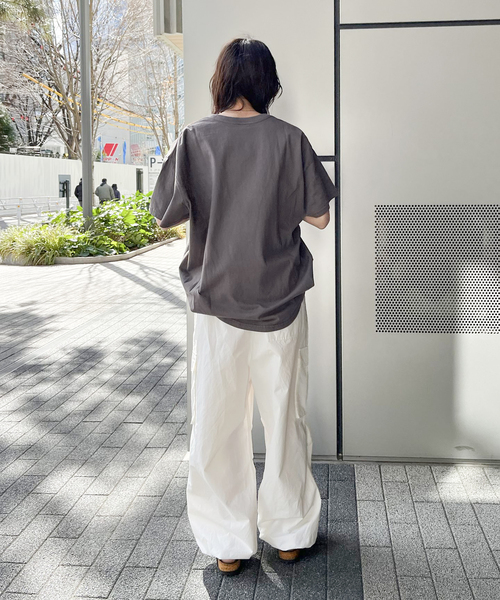 ALORE(アローレ)の「【ALORE/アローレ】ロゴバックタックTシャツ(Tシャツ/カットソー・レディース・チャコールグレー/グレー・FREE)」の7枚目の写真