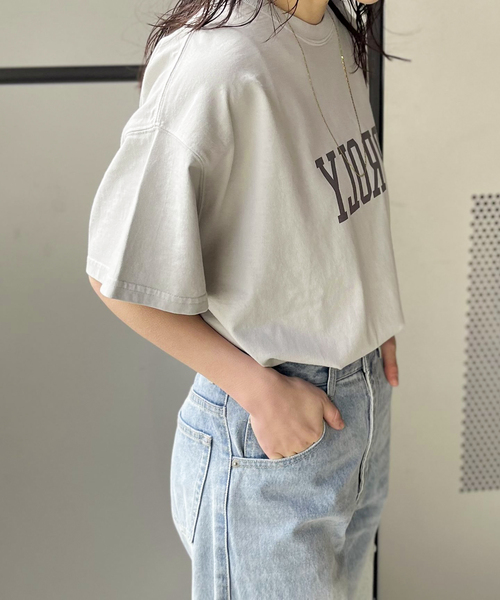 ALORE(アローレ)の「【ALORE/アローレ】ロゴバックタックTシャツ(Tシャツ/カットソー・レディース・チャコールグレー/グレー・FREE)」の12枚目の写真