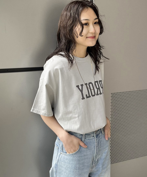 ALORE(アローレ)の「【ALORE/アローレ】ロゴバックタックTシャツ(Tシャツ/カットソー・レディース・チャコールグレー/グレー・FREE)」の13枚目の写真