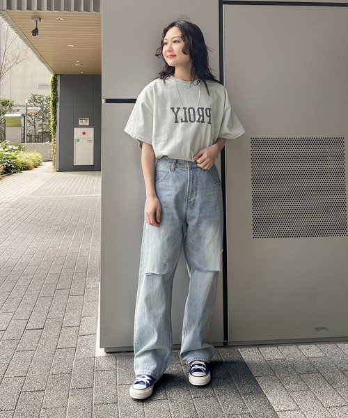 ALORE(アローレ)の「【ALORE/アローレ】ロゴバックタックTシャツ(Tシャツ/カットソー・レディース・チャコールグレー/グレー・FREE)」の15枚目の写真