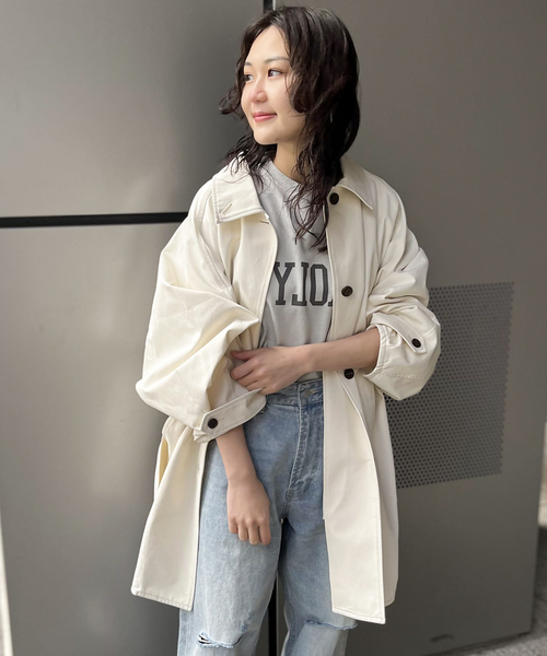 ALORE(アローレ)の「【ALORE/アローレ】ロゴバックタックTシャツ(Tシャツ/カットソー・レディース・チャコールグレー/グレー・FREE)」の17枚目の写真