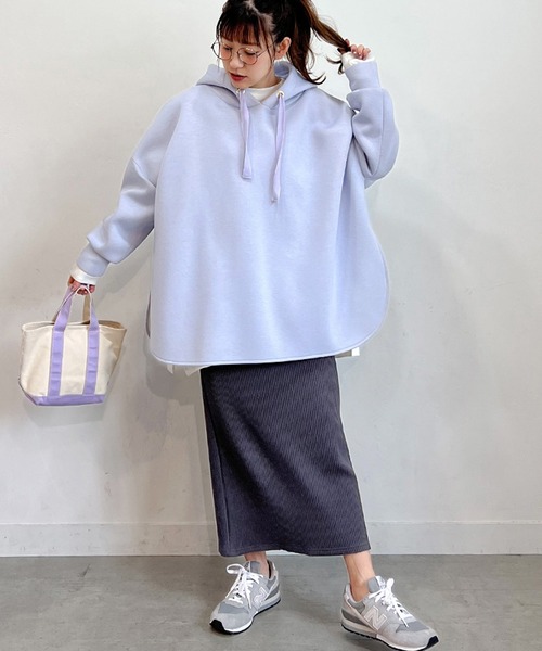 PICHI（ピイチ）の「丈が選べるワッフルタイトスカート（スカート・レディース・アイボリー/チャコール・S/M/M/L）」の3枚目の写真