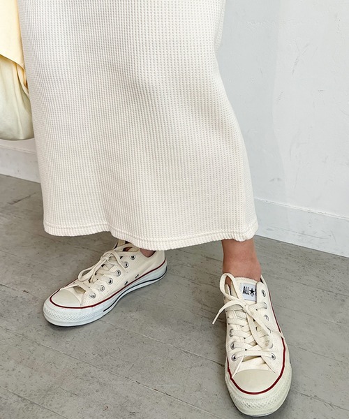 PICHI（ピイチ）の「丈が選べるワッフルタイトスカート（スカート・レディース・アイボリー/チャコール・S/M/M/L）」の11枚目の写真