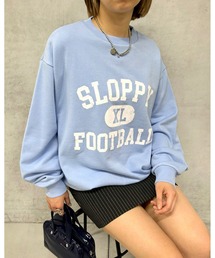 SLOPPYカレッジロゴクルースウェット