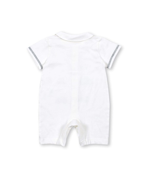 SLAP SLIP BABY（スラップスリップベビー）の「SLAPSLIPBABY/襟付きアニマルくるまプリント半袖ロンパースベビー(60~80cm)（ロンパース・キッズ・ネイビー/ホワイト・60/70/80）」の7枚目の写真