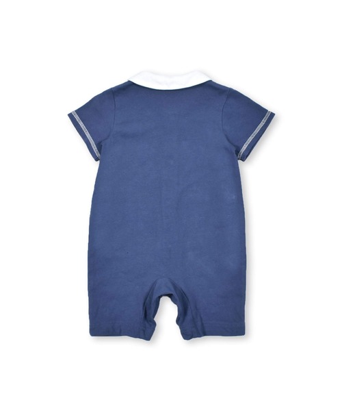 SLAP SLIP BABY（スラップスリップベビー）の「SLAPSLIPBABY/襟付きアニマルくるまプリント半袖ロンパースベビー(60~80cm)（ロンパース・キッズ・ネイビー/ホワイト・60/70/80）」の6枚目の写真