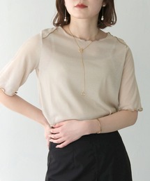 HER CLOSET | 【shemoshelly】WEB限定シアーテレコ配色メローインナートップス(Tシャツ/カットソー)