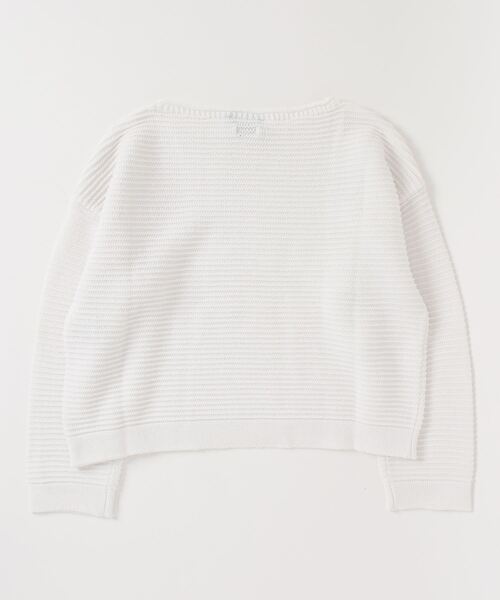 BENETTON (UNITED COLORS OF BENETTON)（ベネトンユナイテッドカラーズオブベネトン）の「キッズコットンアクリルクルーネックニット・セーターG（ニット/セーター・キッズ・ホワイト・X-LARGE/MEDIUM/LARGE/XX-LARGE/SMALL）」の2枚目の写真