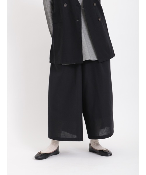 Samansa Mos2（サマンサ モスモス）の「柄アソートタックワイドパンツ（その他パンツ・レディース・チャコールグレー/ブラック/ベージュ・ﾌﾘ-）」の5枚目の写真