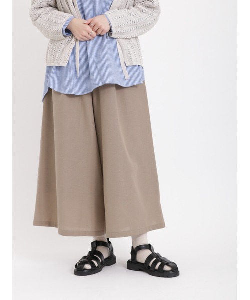 Samansa Mos2（サマンサ モスモス）の「柄アソートタックワイドパンツ（その他パンツ・レディース・チャコールグレー/ブラック/ベージュ・ﾌﾘ-）」の18枚目の写真