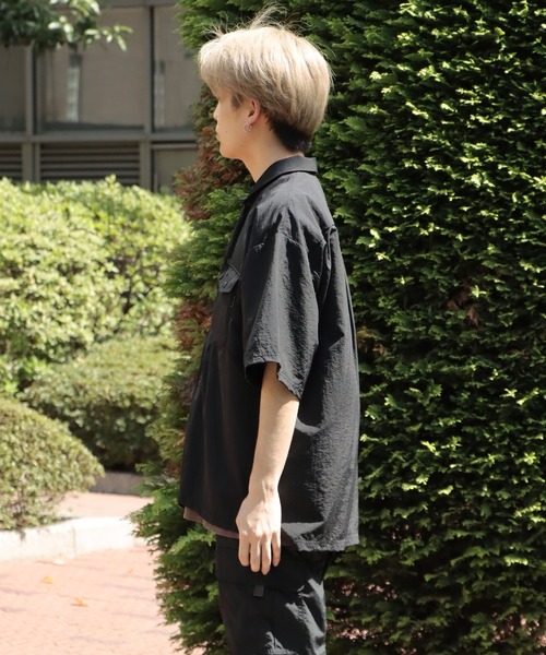 THOUSAND MILE(サウザンドマイル)の「THOUSAND MILE/サウザンドマイル BAGGY FIT H/S SHIRTS シャツ(シャツ/ブラウス・メンズ・ダークベージュ/セージグリーン/ブラック・XL/L/M)」の6枚目の写真